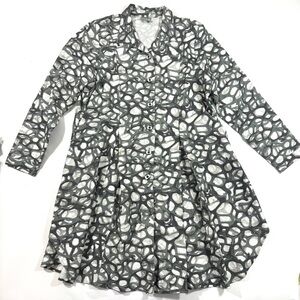 Niche Nilgun Derman Popover Half Button Dress Lagenlook